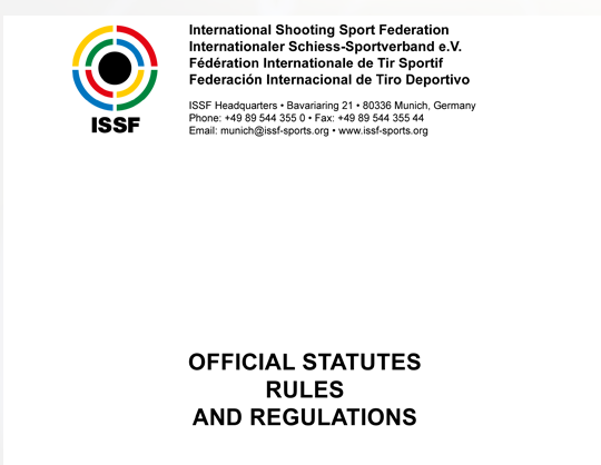 Issf rulebook